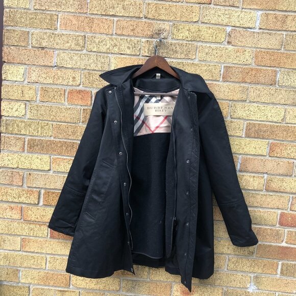 RARE Burberry Novacheck Jacket 3 in 1 - Jacket, Vest, Bomber Size 8 Black - Picture 15 of 16